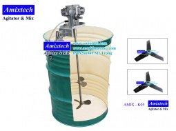 Máy khuấy kẹp miệng phuy Amix-K05