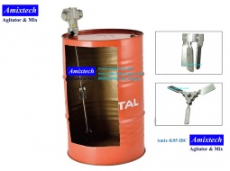 Máy khuấy khí nén gắn phuy Amix-K06