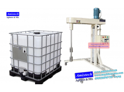Máy khuấy thùng ibc 1000 lít nâng hạ bằng khí nén Amix-12