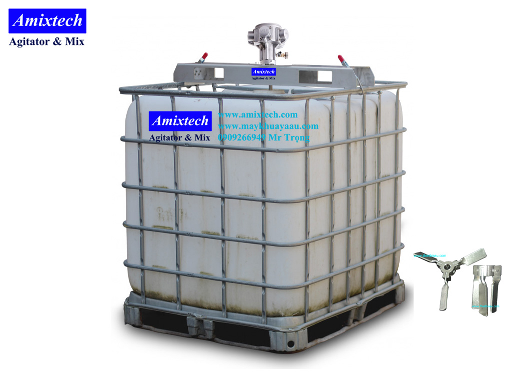 máy khuấy khí nén thùng ibc Amix-K-IBC