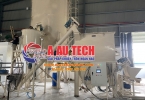 Máy trộn bột trét 2 tấn kèm silo chứa 30 tấn