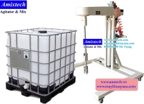 Máy khuấy thùng ibc 1000 lít nâng hạ bằng khí nén Amix-10