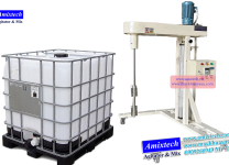 Máy khuấy thùng ibc 1000 lít nâng hạ bằng khí nén Amix-12